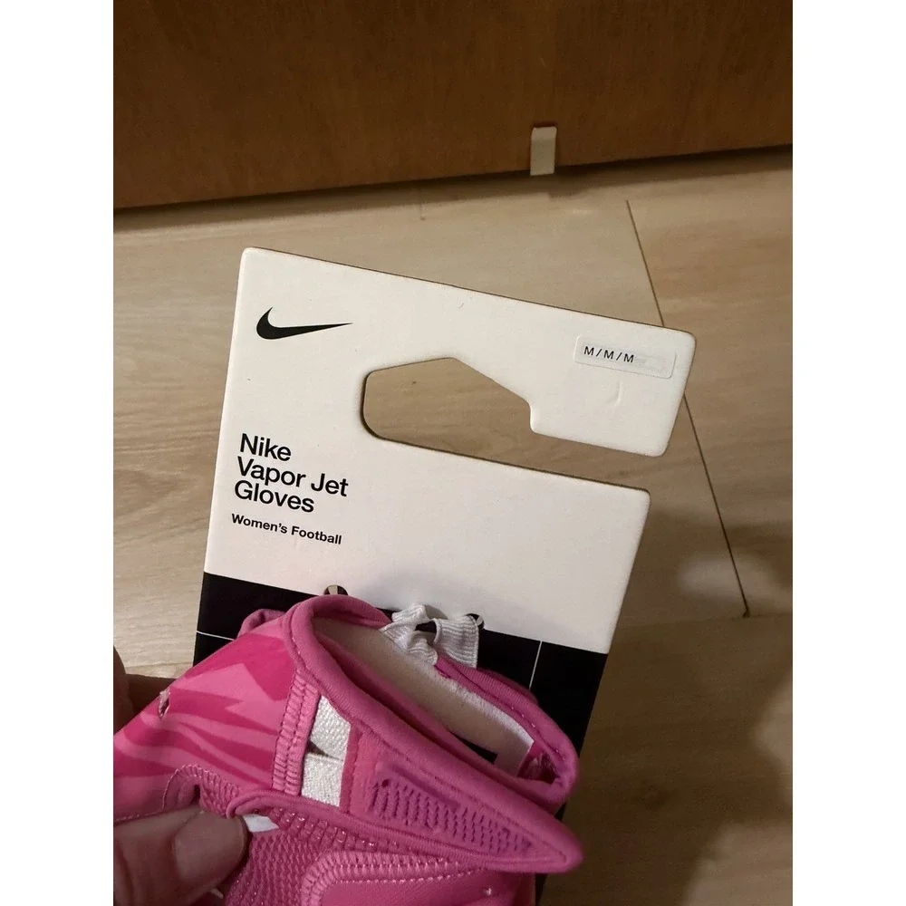 Nike Vapor Jet Women's Football Gloves Pink Women Size Medium